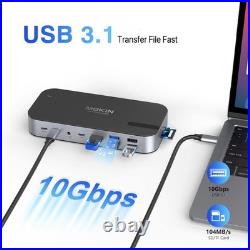 MOKiN USB C Docking Station Dual Monitor Laptop with 16 in 1 MOKiN USB C Docking Station Dual Monitor Laptop with 16 in 1