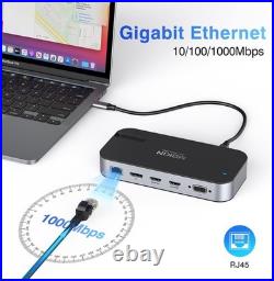 MOKiN USB C Docking Station Dual Monitor Laptop with 16 in 1 MOKiN USB C Docking Station Dual Monitor Laptop with 16 in 1