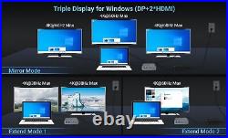 MagBac 16-in-1 4K Triple Display Universal C Docking Station Windows Mac