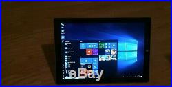 Microsoft Surface Pro 3 128GB SSD WiFi 12in Cracked with docking station READ