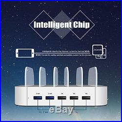 Multi Device Charging Station 5-Port USB Charger Dock for Mobile Phone / Devices
