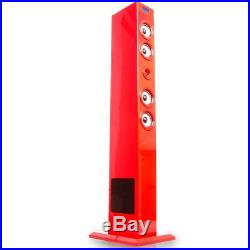 Music tower Soundtower Ipod Iphone Docking Station SD AUX USB BigBen Glossy Red