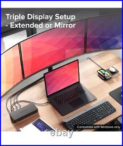 NEW ALOGIC USB-C Triple Display 2x DP 1 x HDMI LAPTOP DOCKING Station 100W Power