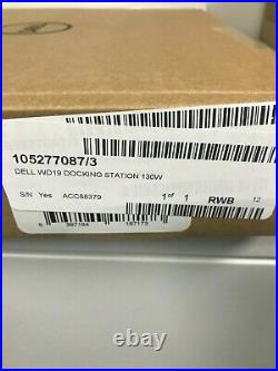 NEW Dell USB-C WD19 130 Watt Docking Station Black