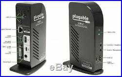 NEW Plugable USB-C TRIPLE DISPLAY Docking Station with USB Power Delivery NIB