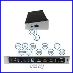 NEW StarTech. Com Triple-Monitor Docking Station for Laptops USB 3.0 Free Shipp