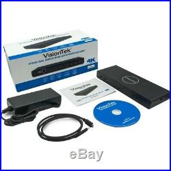 NEW Visiontek 901250 Dual 4K USB Dock with Power Delivery VT4500 Docking Station
