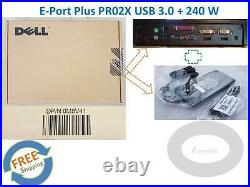 NEW sealed box Dell PR02X E-Port Plus II USB 3.0 with PA-9E 240W, DP/N 0M8V41