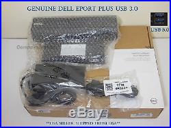 New Dell E-Port Plus II USB 3.0 Docking Station E6500 E4300 E5400 E6400 E6410