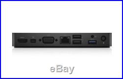 New Dell Laptop Docking station WD15 + 180W Power Adapter USB-C 4K Sealed Box