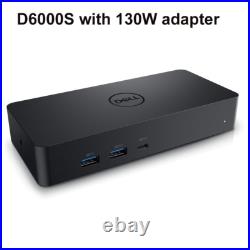 New Dell Universal D6000S USB 3.0 4K Docking Station + 130W Adapter New Dell Universal D6000S USB 3.0 4K Docking Station + 130W Adapter