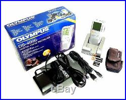 New Olympus DS-4000 Professional Handheld Digital Voice Recorder Pro-Line Set