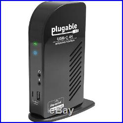 New Plugable USB-C 4K Triple Display Docking Station with Charging for USB C/TB3