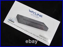 New Wavlink WL-UG69PD2 Pro USB-C Dual 4K Universal Docking Station 100W Power