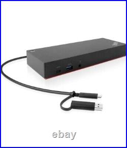 Newithopened Lenovo thinkpad hybrid USB-C with USB-A dock station 40AF013 5UK