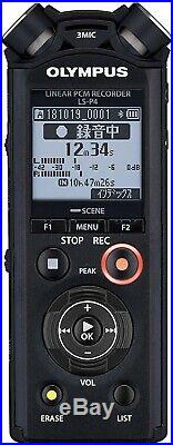 OLYMPUS Linear PCM Recorder LS-P4 BLK 8GB microphone & Bluetooth New