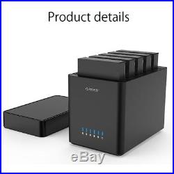 ORICO 3.5 USB3.0 5-Bay 50TB SATA Hard Drive Case HDD Enclosure Docking Station