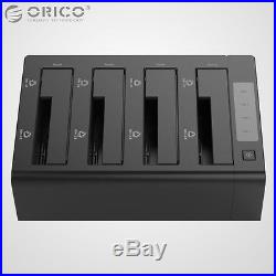 ORICO 4Bay USB 3.0 2.5/3.5 Hard Drive SSD HDD Clone Docking Station Duplicator
