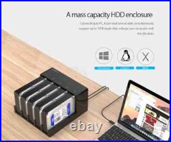 ORICO 5 Bay USB3.0 to SATA External Cloner Hard Drive Docking Station 2.5&3.5'