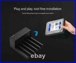 ORICO 5 Bay USB3.0 to SATA External Cloner Hard Drive Docking Station 2.5&3.5'