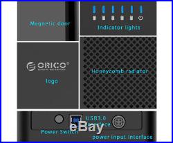 ORICO 5 Bays USB 3.0 to SATA 3.5 Hard Drive Disk Enclosure Docking Station 50TB