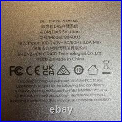 ORICO Aluminium Enclosure 4 Hard Drives USB 3.0 to SATA Docking Station 9848U3 ORICO Aluminium Enclosure 4 Hard Drives USB 3.0 to SATA Docking Station 9848U3