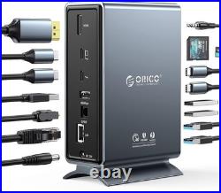ORICO Thunderbolt 3 Docking Station 15-in-1 40Gbps USB C Docking Station TB3-S4 ORICO Thunderbolt 3 Docking Station 15-in-1 40Gbps USB C Docking Station TB3-S4
