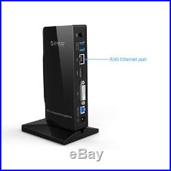 Orico Universal USB 3.0 Hub Docking Station HDMI/LAN/DVI/MIC for Computer/PC/MAC