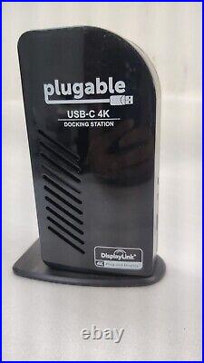 PLUGABLE USB-C 4K TRIPLE DISPLAY Docking Station UD-ULTC4K -No POWER Adapter