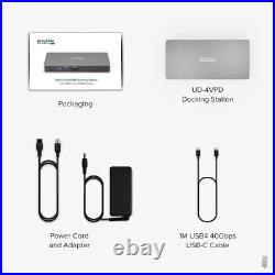 Plugable 11-in-1 USB C Docking Station Dual Monitor USB4 100W Laptop BoxN Plugable 11-in-1 USB C Docking Station Dual Monitor USB4 100W Laptop BoxN