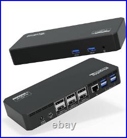 Plugable 12-in-1 USB C Docking Station Triple Monitor, Triple 4K Displays Plugable 12-in-1 USB C Docking Station Triple Monitor, Triple 4K Displays