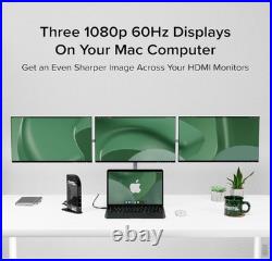 Plugable 14-in-1 USB C Docking Station with 4x HDMI with 100W Charging Plugable 14-in-1 USB C Docking Station with 4x HDMI with 100W Charging