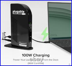 Plugable 14-in-1 USB C Docking Station with 4x HDMI with 100W Charging Plugable 14-in-1 USB C Docking Station with 4x HDMI with 100W Charging