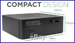 Plugable Single Monitor Mini VESA Docking Station with PD USB-C to HDMI