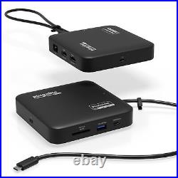 Plugable Technologies 7-in-1 USB C Docking Station Dual Monitor Dual HDMI Dock