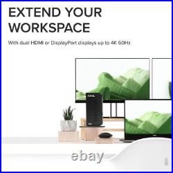 Plugable Technologies USB 3.0 and USB-C Dual 4K Display Docking Station with