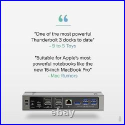 Plugable Thunderbolt 3 Dock with 96W Charging, Dual Monitor USB C Dock
