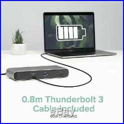 Plugable Thunderbolt 3 and USB C Dock with 60W Charging, Mac & Windows