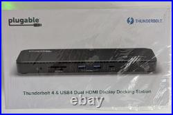 Plugable Thunderbolt 4 Dock 100W, Docking Station New with box Plugable Thunderbolt 4 Dock 100W, Docking Station New with box