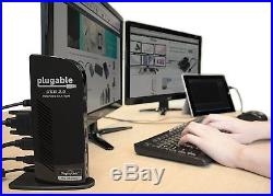 Plugable UD-3900 USB 3.0 Universal Docking Station with Dual Video Outputs for &