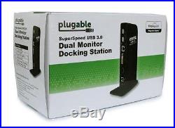 Plugable UD-3900 USB 3.0 Universal Docking Station with Dual Video Outputs for