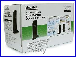 Plugable UD-3900 USB 3.0 Universal Docking Station with Dual Video Outputs for &