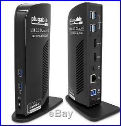 Plugable USB 3.0 Dual DisplayPort 4K Docking Station UD-6950