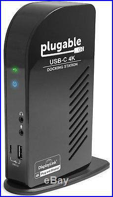 Plugable USB-C 4K Triple Display Docking Station with Charging Support for Speci