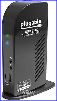 Plugable USB-C 4K Triple Display Docking Station with PD Charging UD-ULTC4K