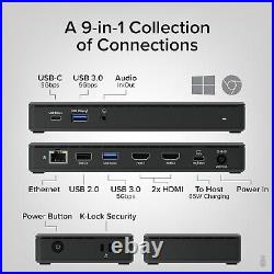 Plugable USB-C Docking Station Dual 4K Monitors, 65W PD, USB, Ethernet, Audio Plugable USB-C Docking Station Dual 4K Monitors, 65W PD, USB, Ethernet, Audio