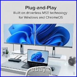Plugable USB-C Docking Station Dual 4K Monitors, 65W PD, USB, Ethernet, Audio Plugable USB-C Docking Station Dual 4K Monitors, 65W PD, USB, Ethernet, Audio