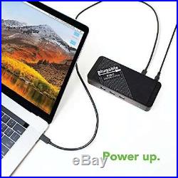 Plugable USB C Docking Station With Charging For Thunderbolt 3 & USB-C MacBooks