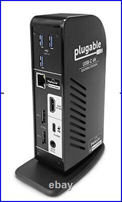 Plugable Usb-c Triple Monitor 4k Docking Display Station Mac Ud-ultc4k