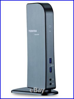 Premium Toshiba Stahlgrau-Metallic Dynadock Universal Dockingstation USB 3 HDMI